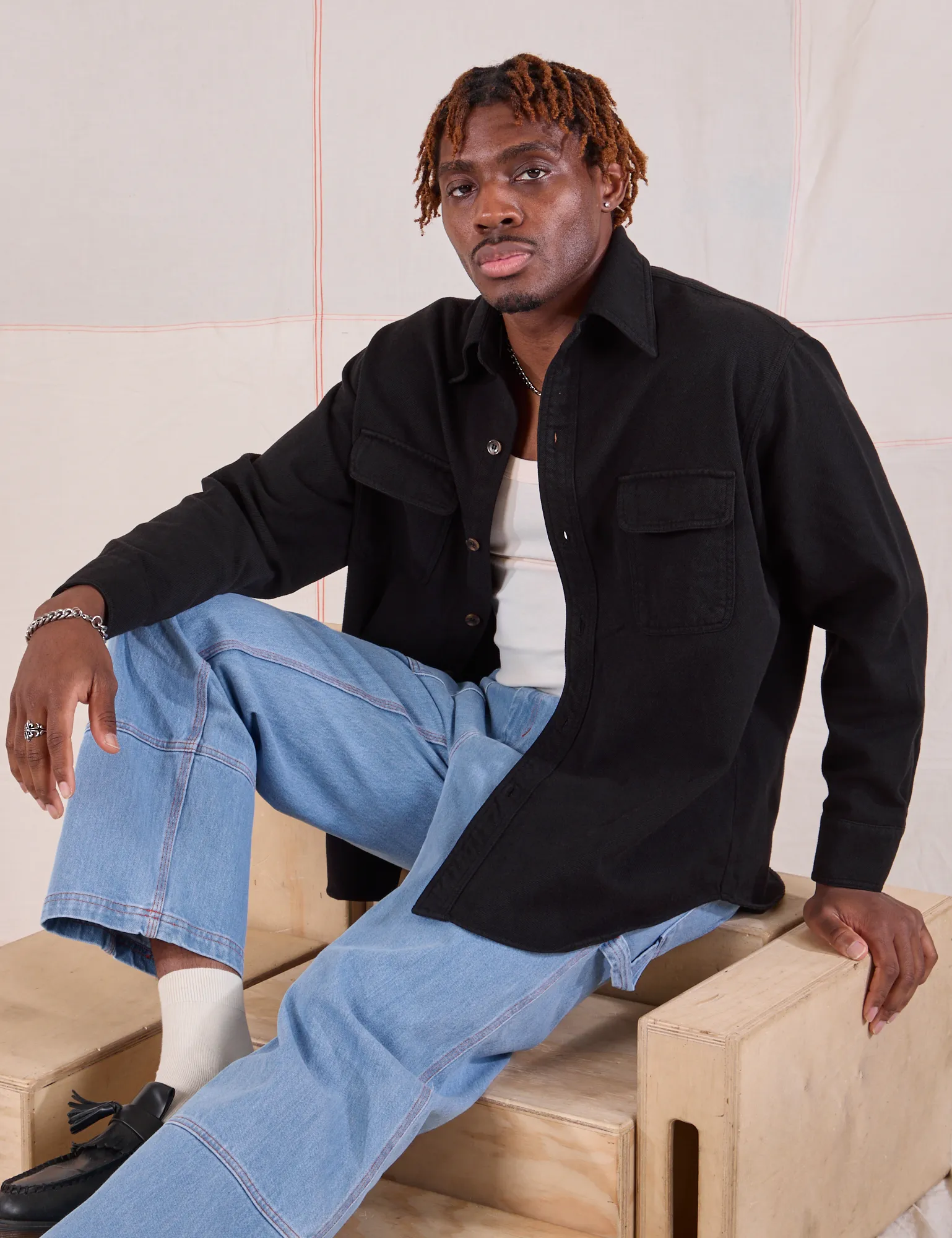 Flannel Overshirt - Basic Black *FINAL SALE* sold by Big Bud Press