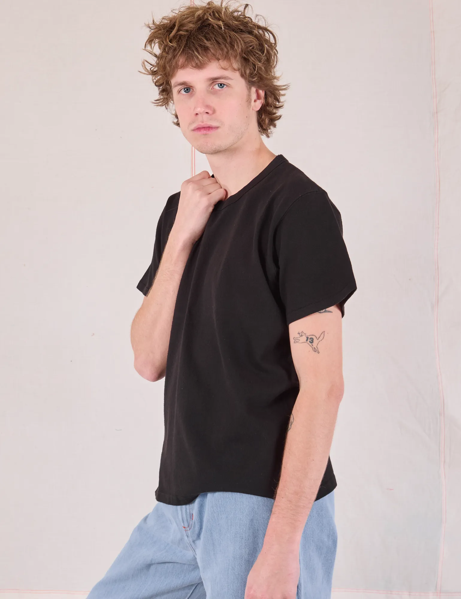 Burly Tee - Basic Black sold by Big Bud Press product image thumbnail 5