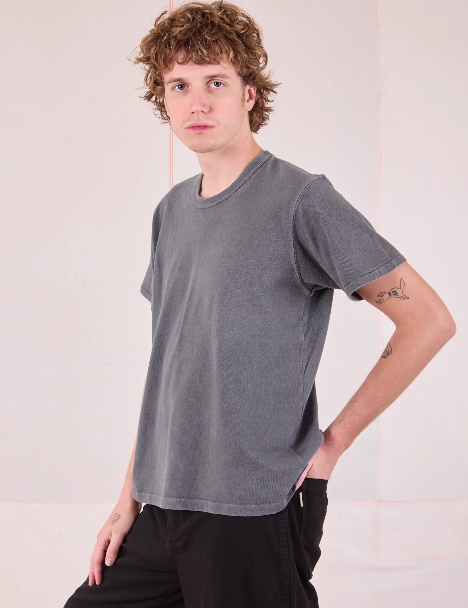 Burly Tee - Washed Grey sold by Big Bud Press product image thumbnail 5