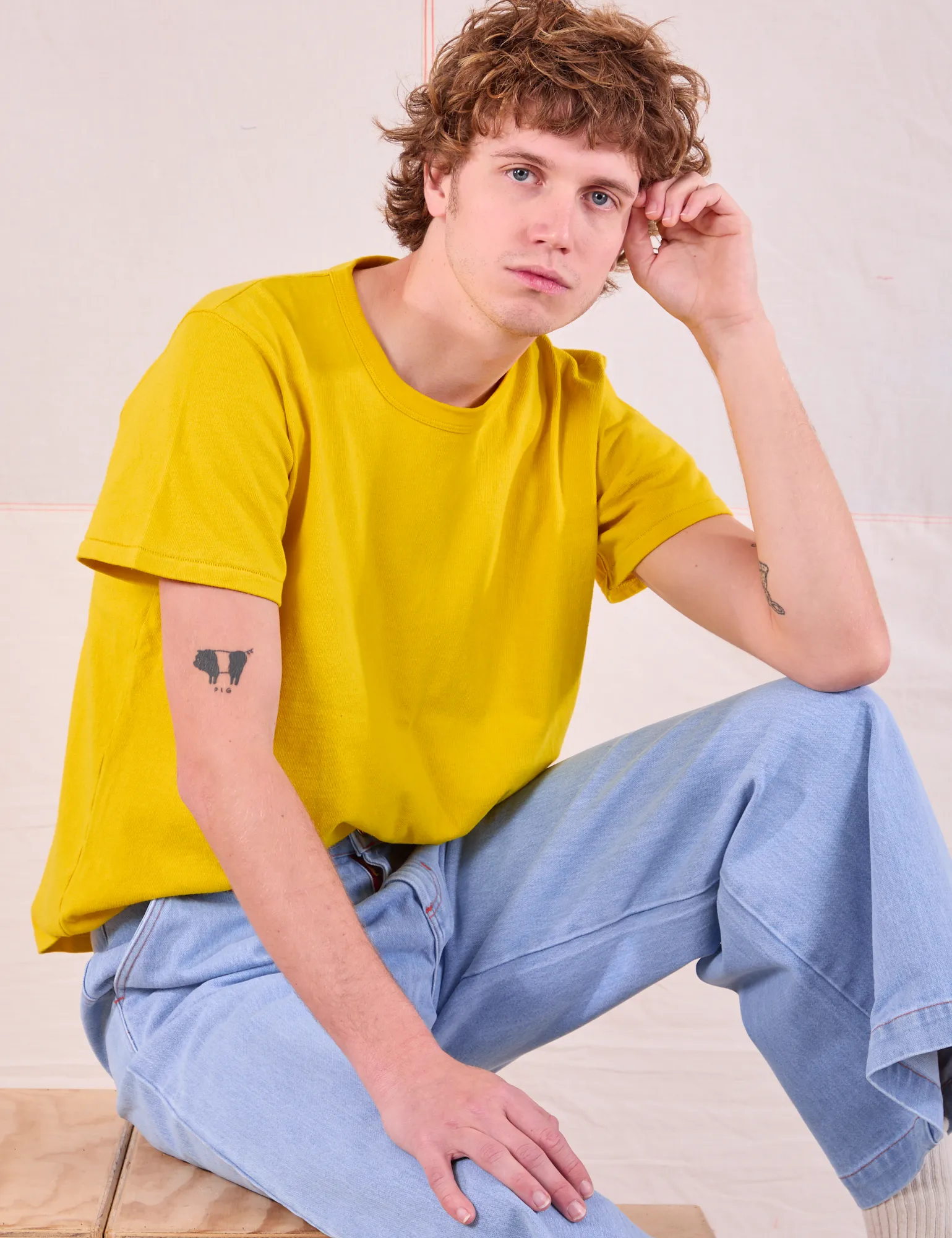 Burly Tee - Golden Yellow *FINAL SALE* sold by Big Bud Press