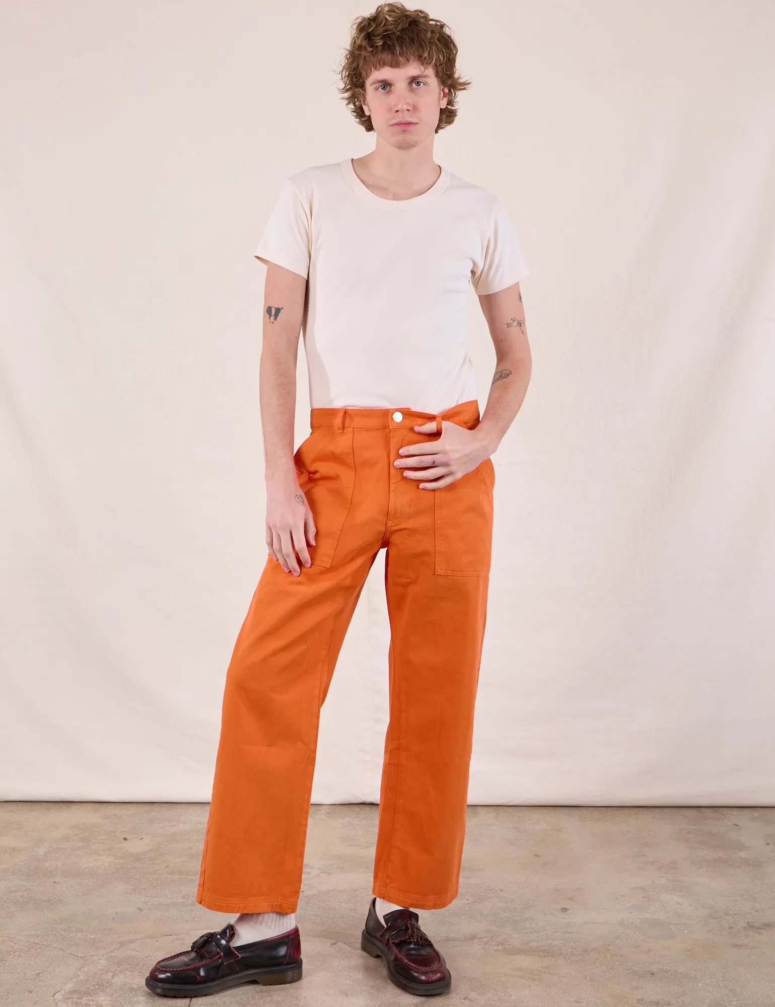 Work Pants - Construction Orange *FINAL SALE* sold by Big Bud Press
