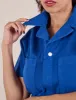 Short Sleeve Jumpsuit - Royal Blue sold by Big Bud Press