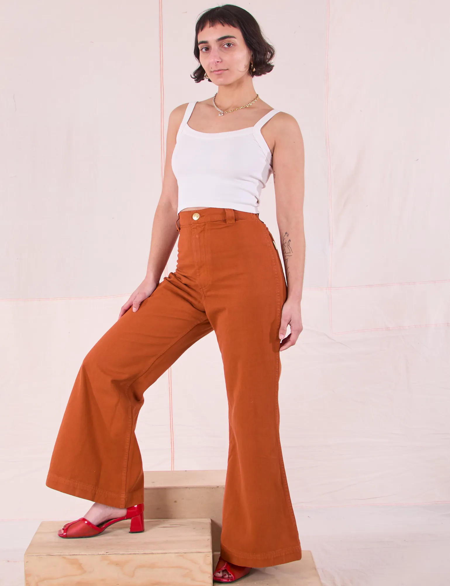 Bell Bottoms - Burnt Terracotta sold by Big Bud Press
