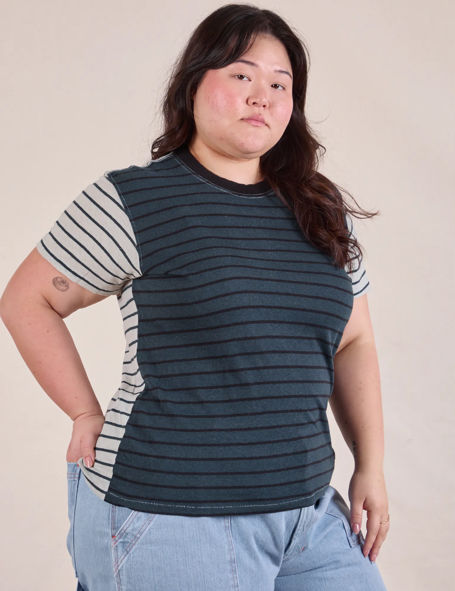 MISMATCHED STRIPE TEE - MYSTERY SAMPLE SALE! *FINAL SALE* sold by Big Bud Press product image thumbnail 3