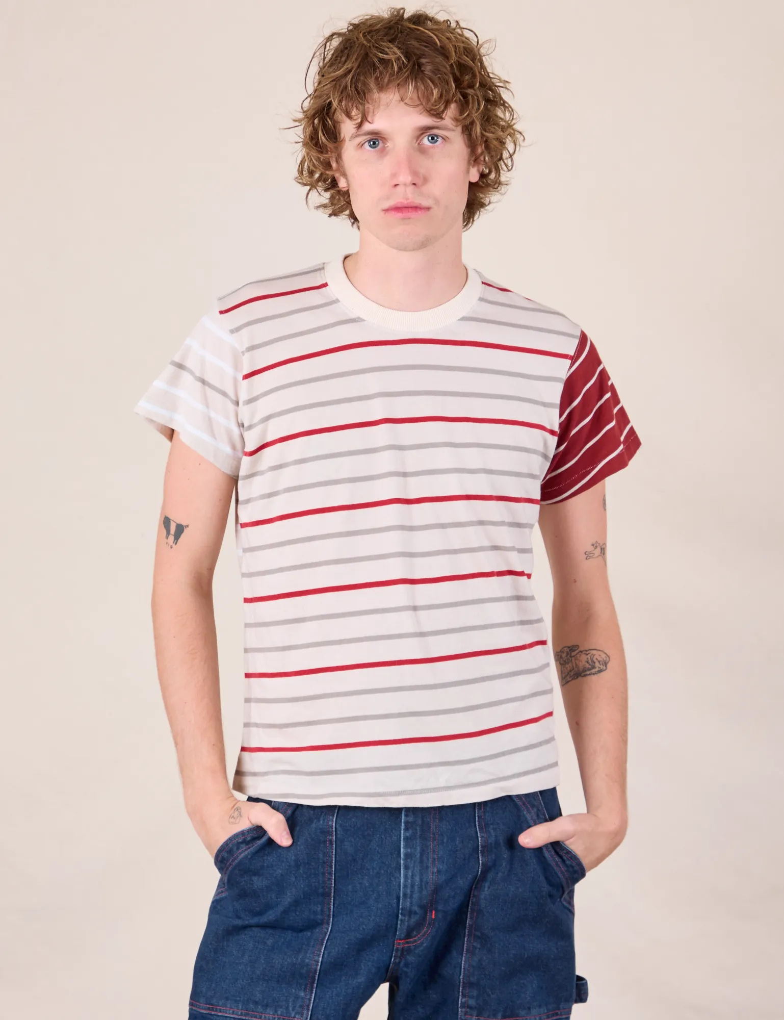 MISMATCHED STRIPE TEE - MYSTERY SAMPLE SALE! *FINAL SALE* sold by Big Bud Press product image thumbnail 4