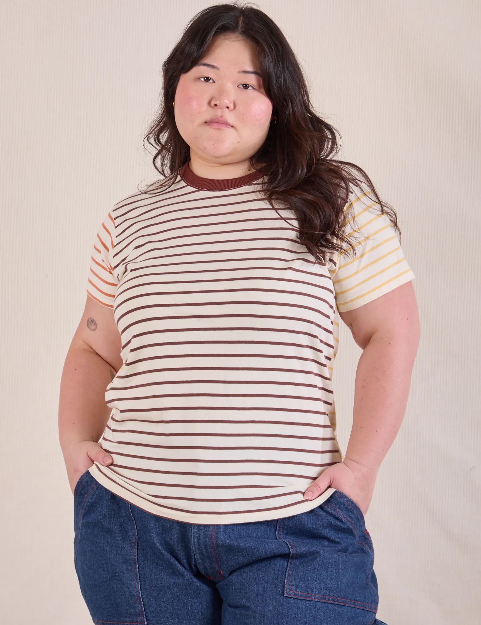 MISMATCHED STRIPE TEE - MYSTERY SAMPLE SALE! *FINAL SALE* sold by Big Bud Press product image thumbnail 5