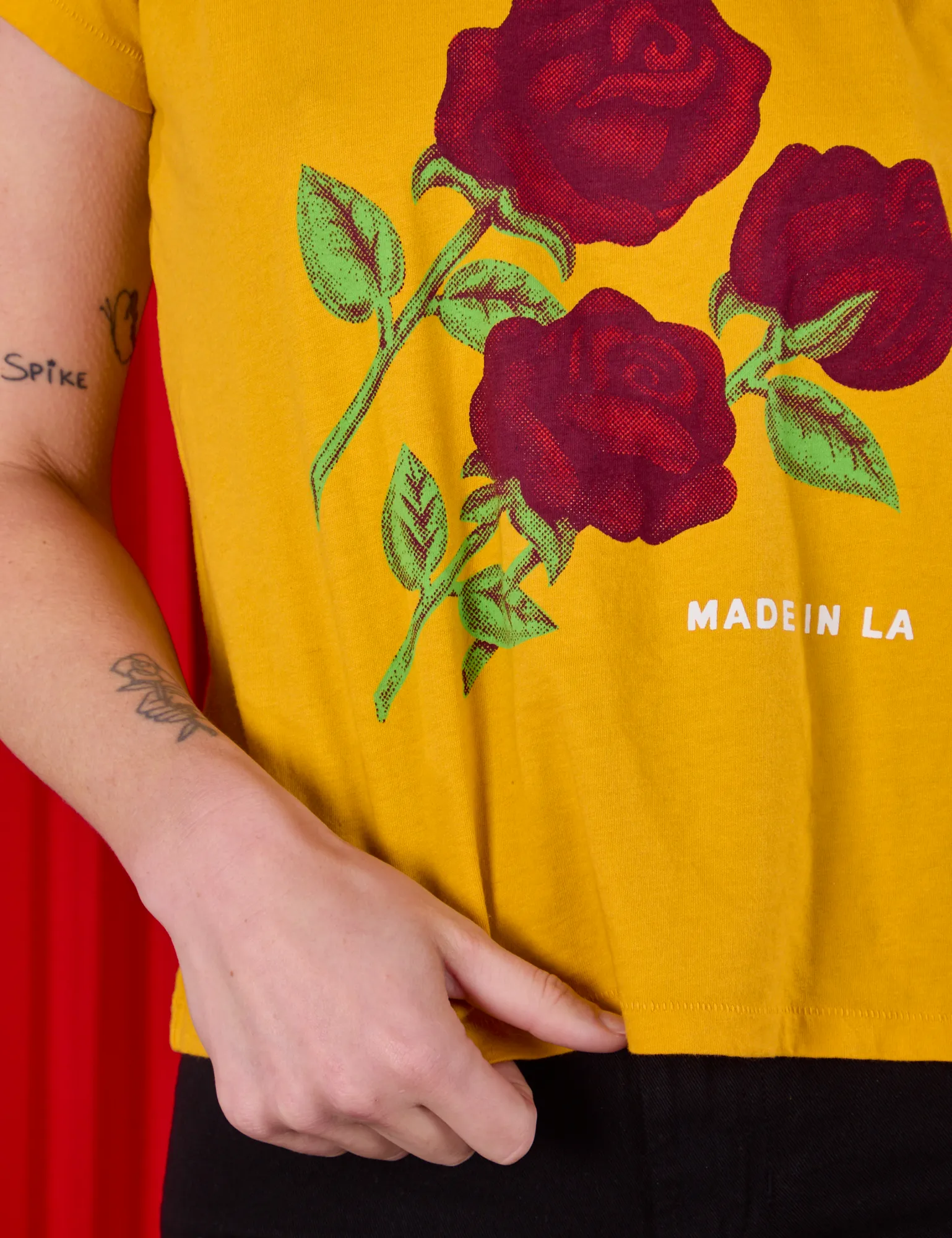 3 Roses Organic Tee *FINAL SALE* sold by Big Bud Press product image thumbnail 4