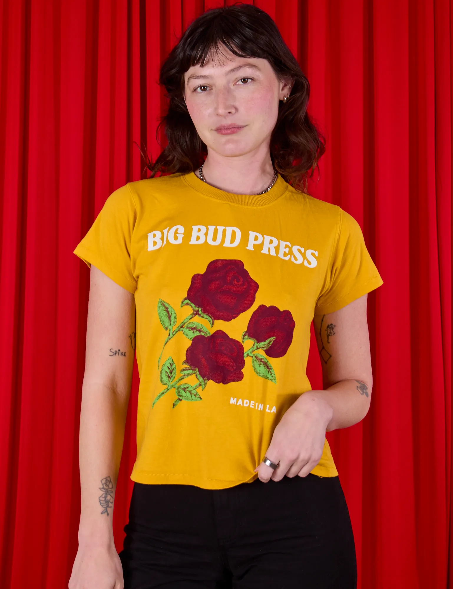 3 Roses Organic Tee *FINAL SALE* sold by Big Bud Press product image thumbnail 3