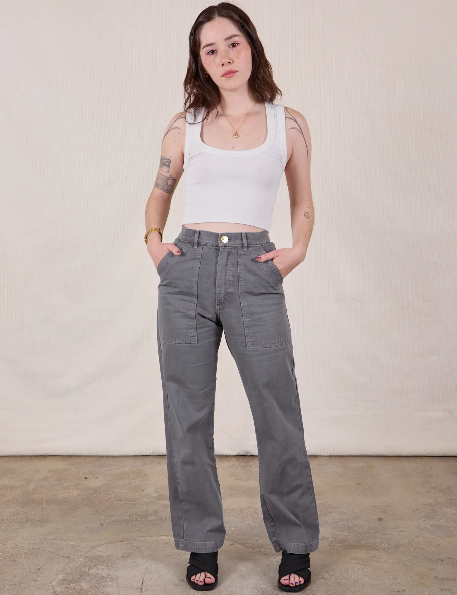 Work Pants - Washed Grey sold by Big Bud Press