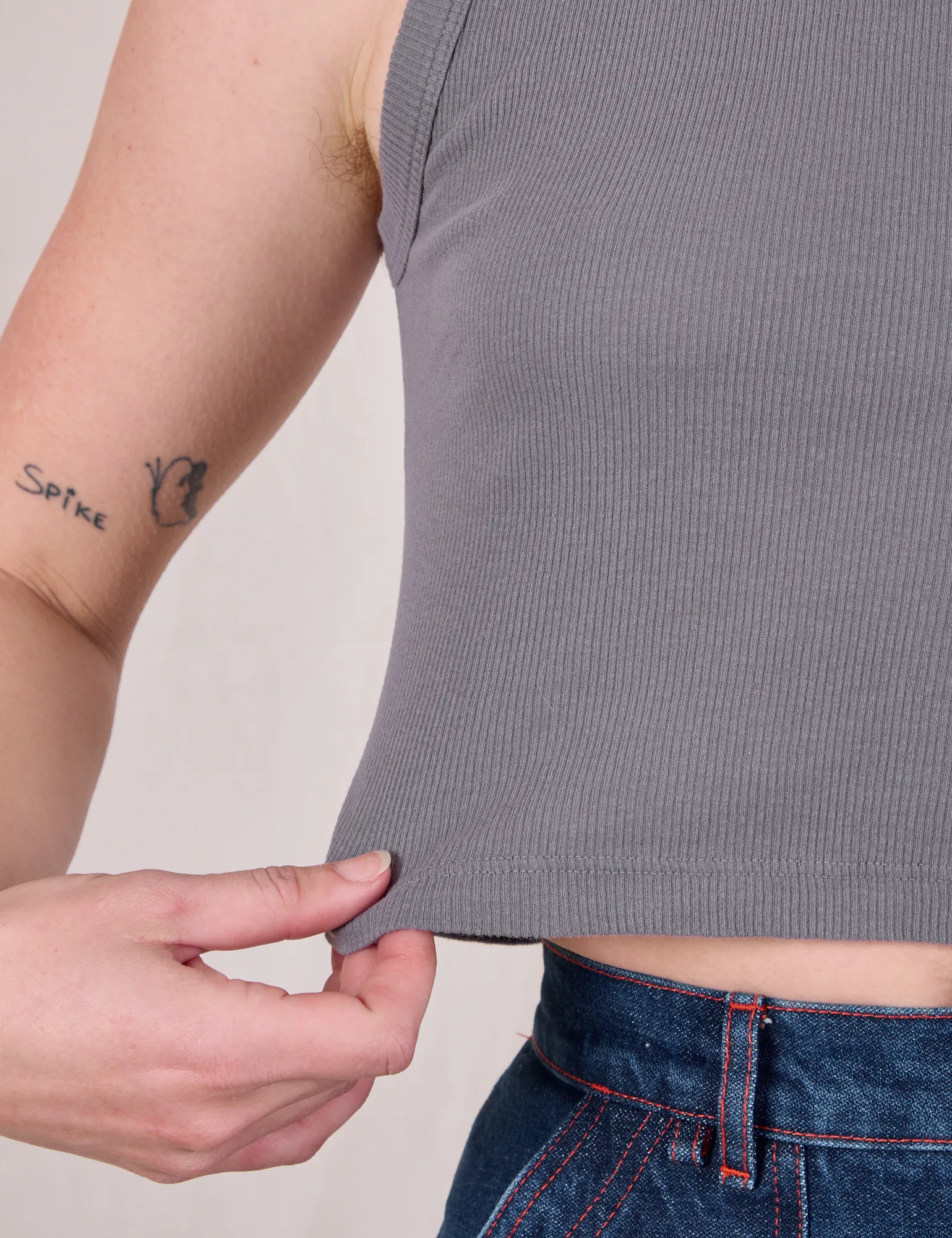 Muscle Tee - Washed Grey sold by Big Bud Press product image thumbnail 4