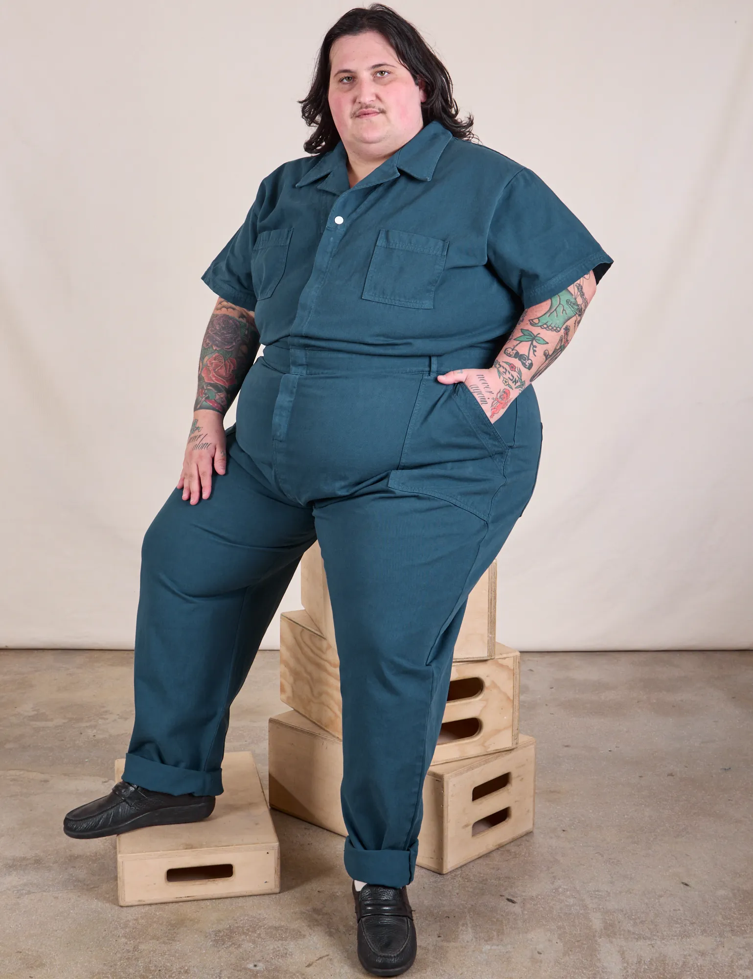 Long Jumpsuit - Lagoon sold by Big Bud Press