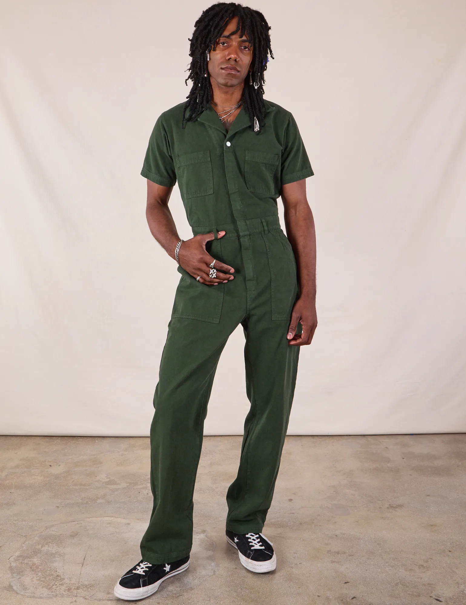 Long Jumpsuit - Swamp Green sold by Big Bud Press product image thumbnail 5