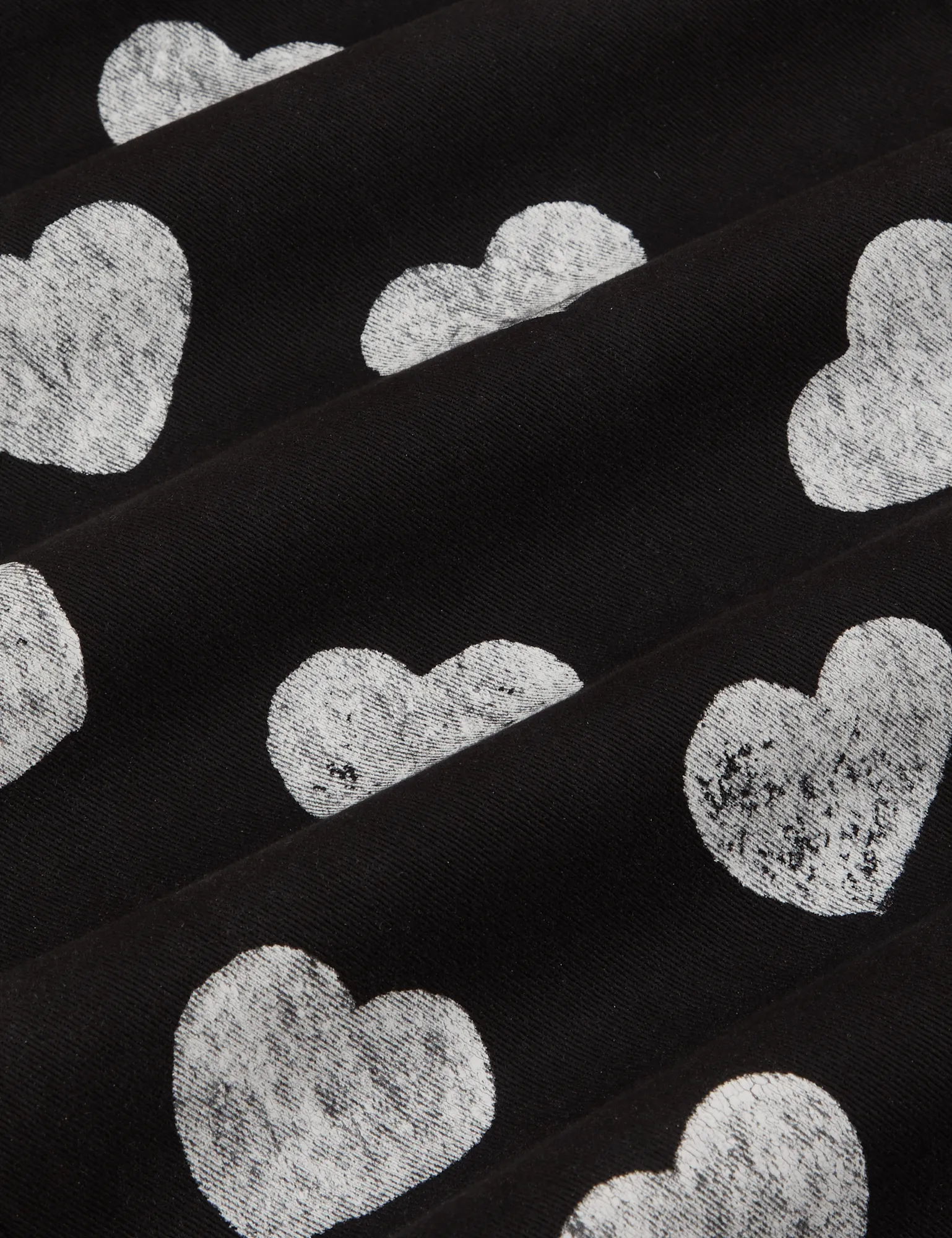 Paintstamped Heart Work Pants - Black *FINAL SALE* sold by Big Bud Press product image thumbnail 2