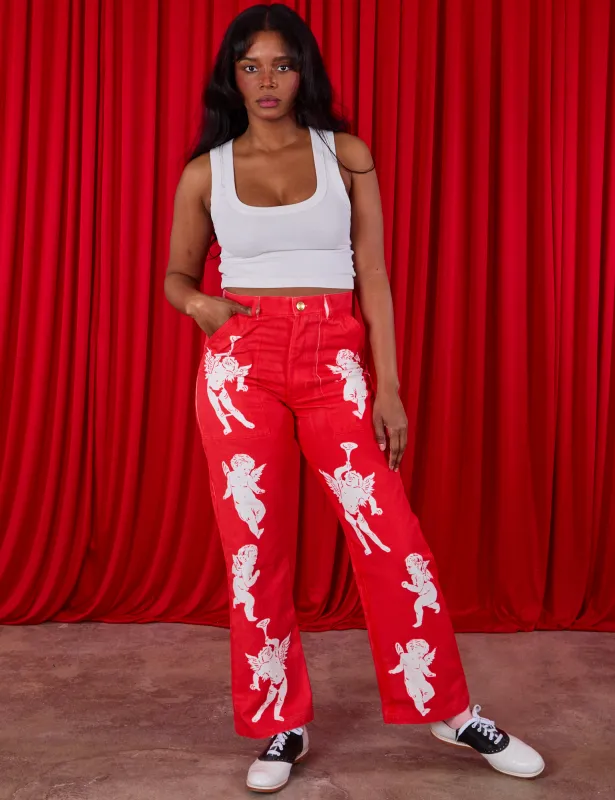 Airbrush Cupid Work Pants sold by Big Bud Press