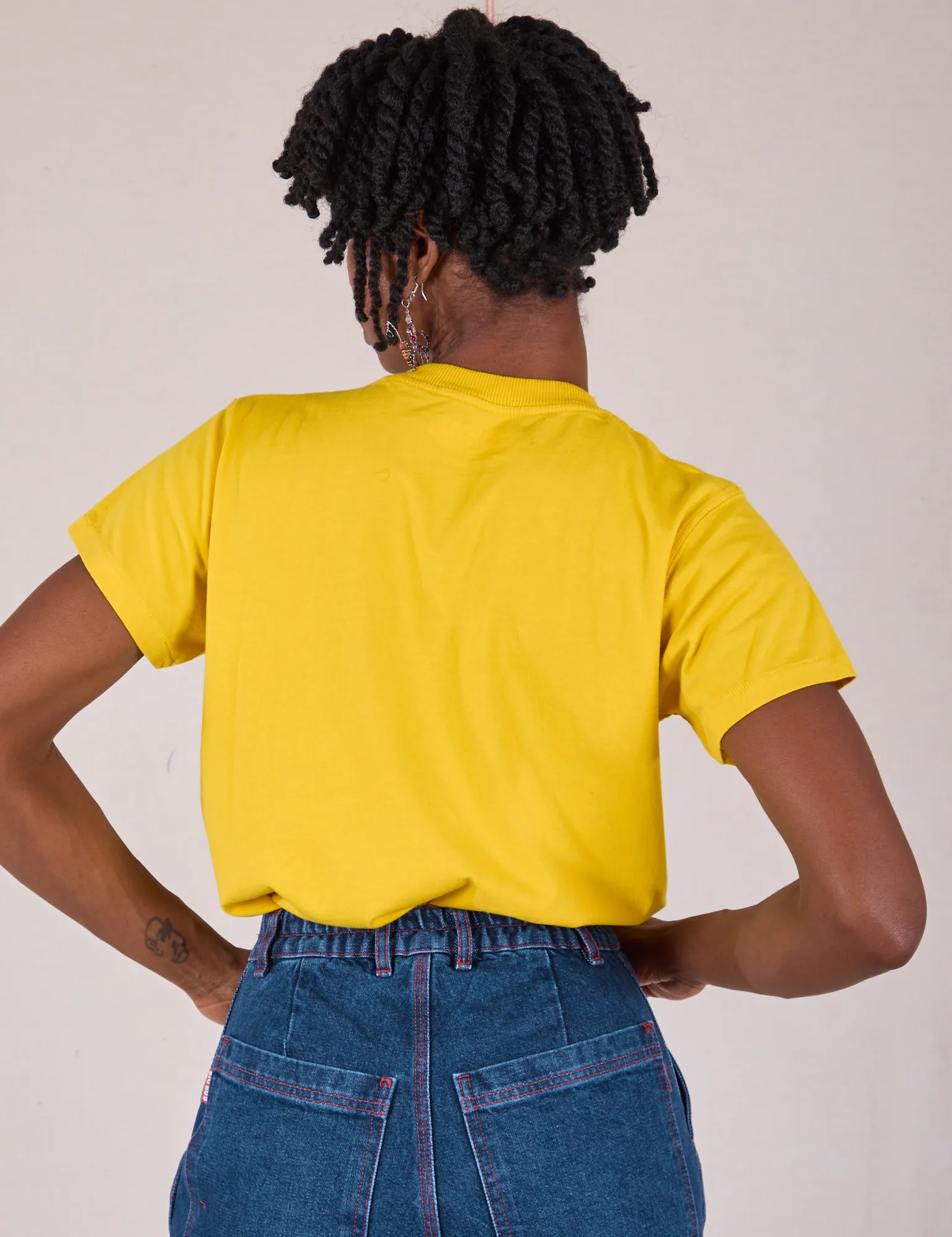 The Organic Vintage Tee - Golden Yellow sold by Big Bud Press product image thumbnail 5