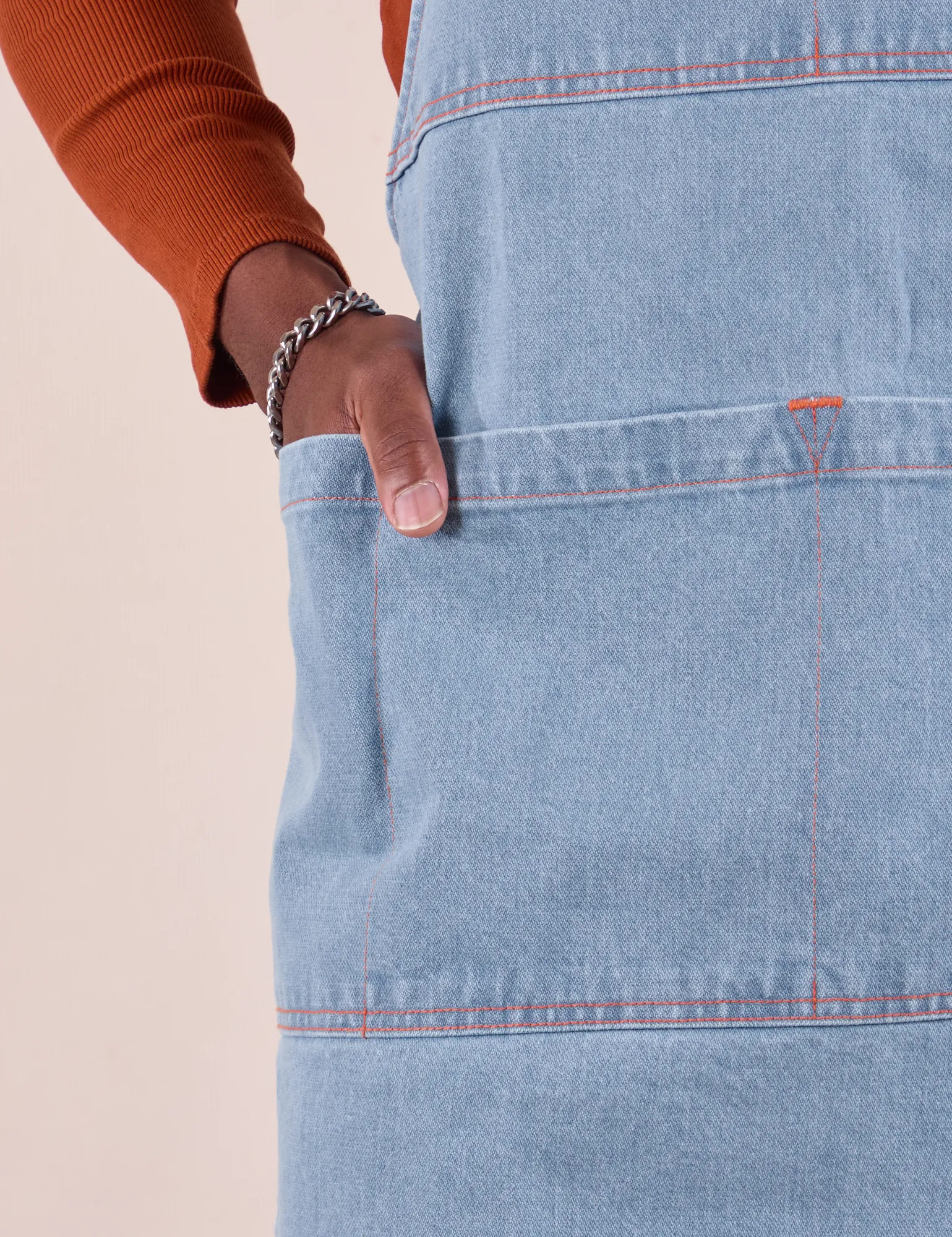 Full Indigo Denim Apron sold by Big Bud Press product image thumbnail 5