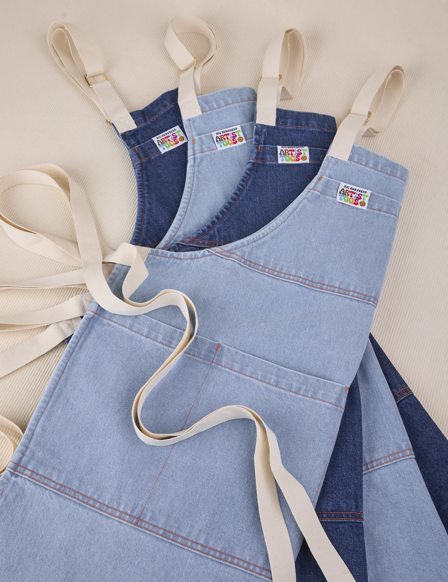 Full Indigo Denim Apron sold by Big Bud Press