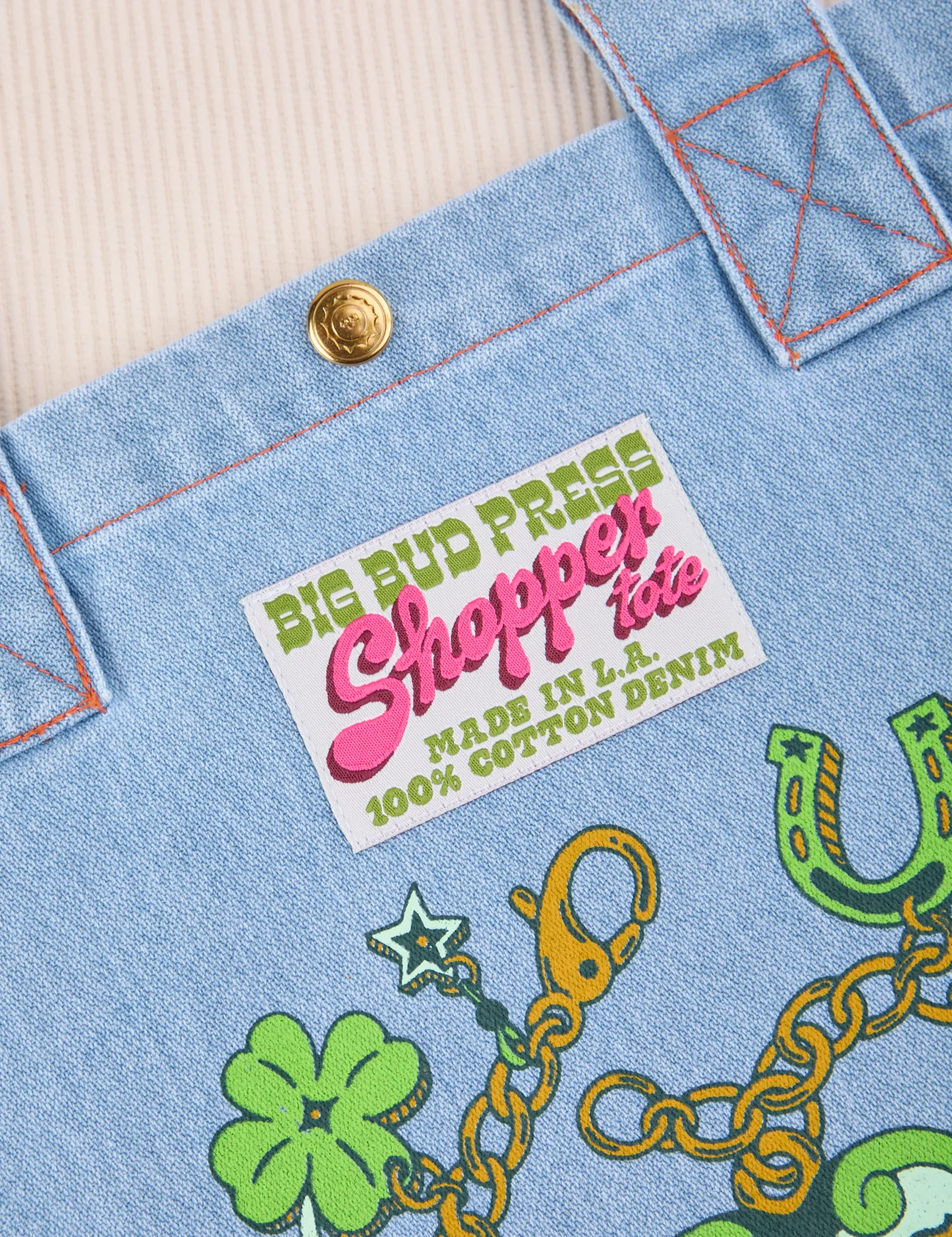 Shopper Tote - Lucky Charm *FINAL SALE* sold by Big Bud Press product image thumbnail 2