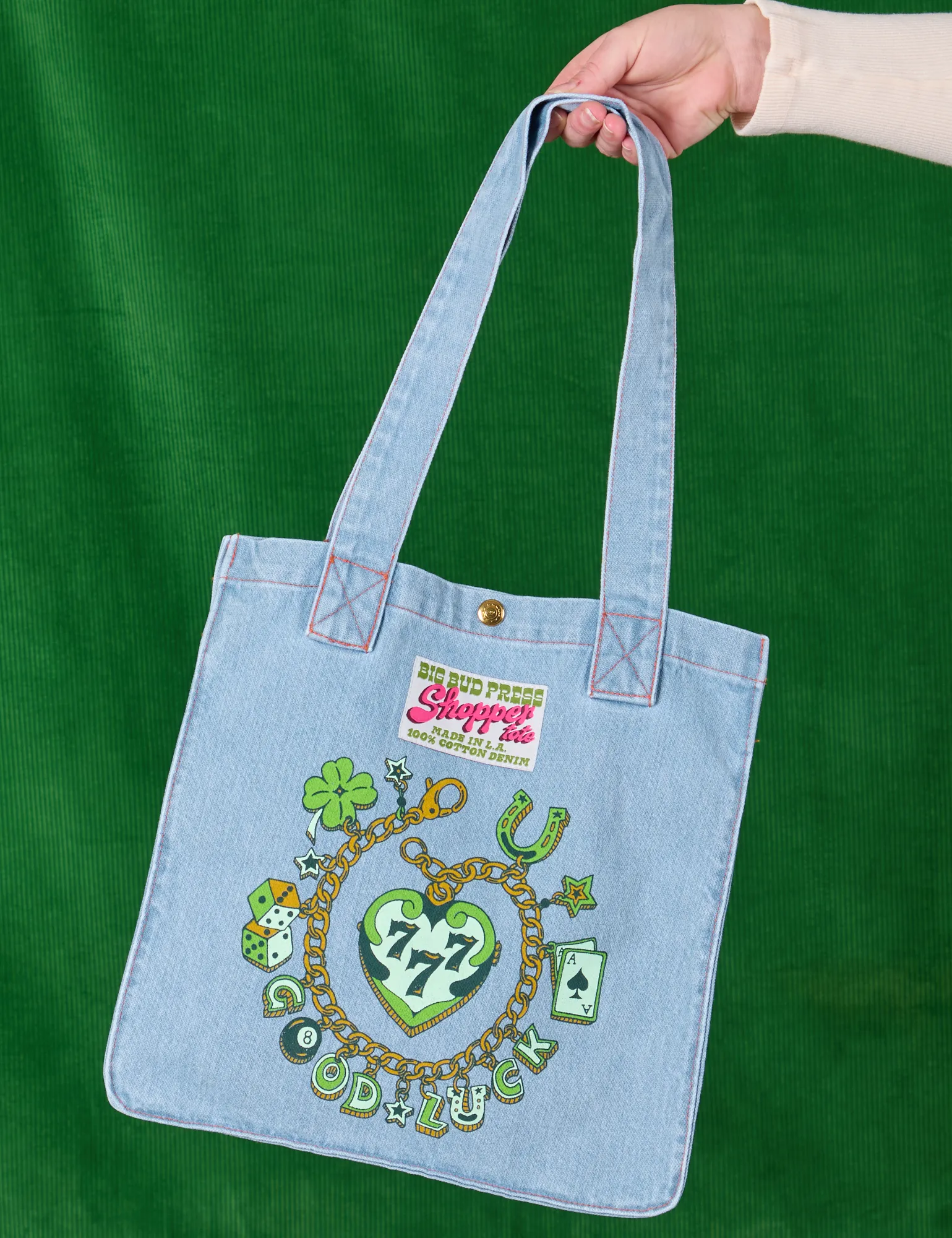 Shopper Tote - Lucky Charm *FINAL SALE* sold by Big Bud Press product image thumbnail 4