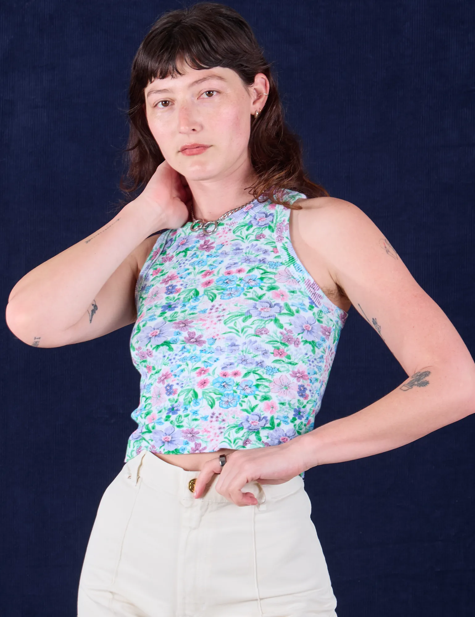 Racerback Tank - Vintage Wallpaper sold by Big Bud Press product image thumbnail 3