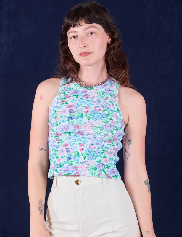 Racerback Tank - Vintage Wallpaper sold by Big Bud Press