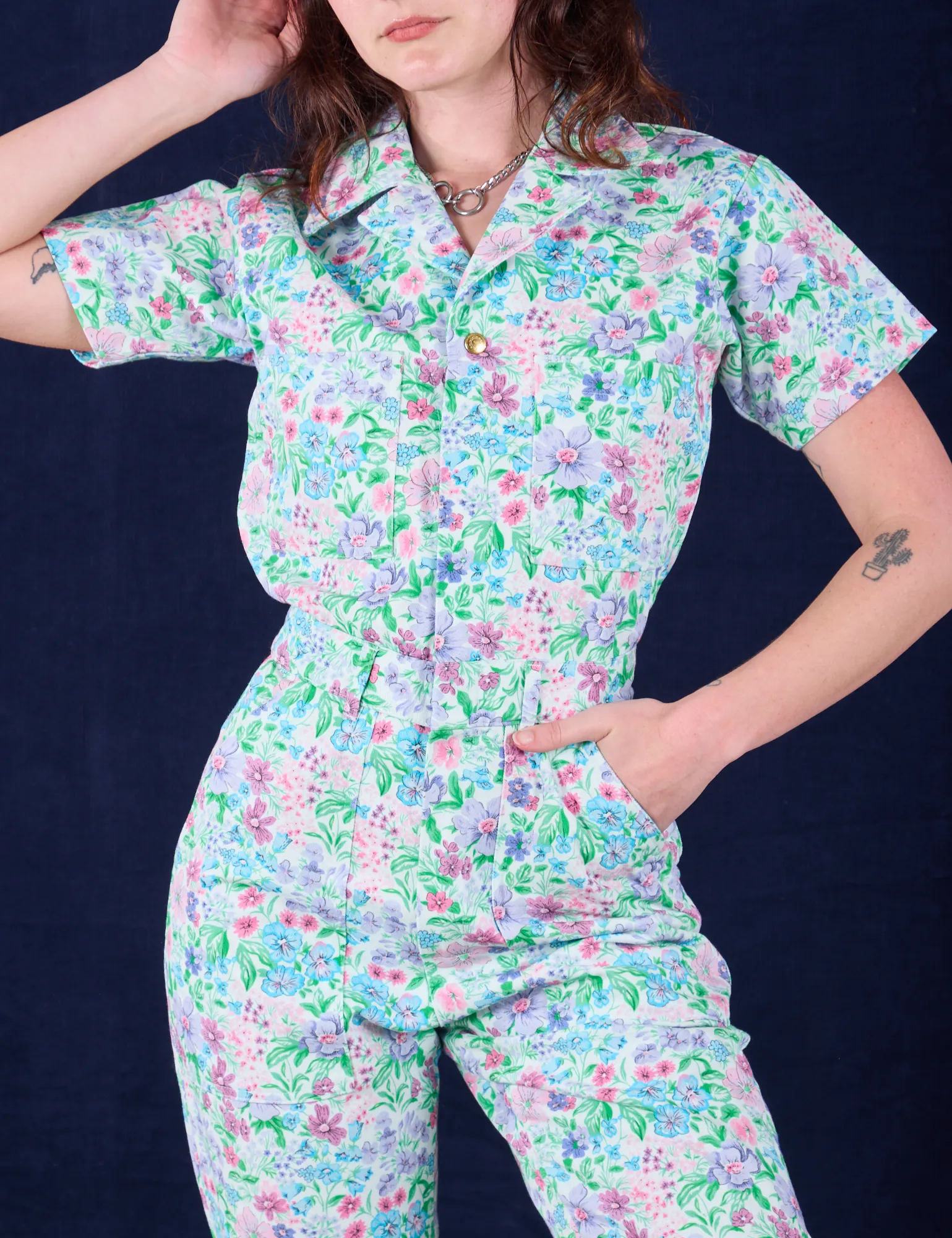 Vintage Wallpaper Jumpsuit sold by Big Bud Press product image thumbnail 4