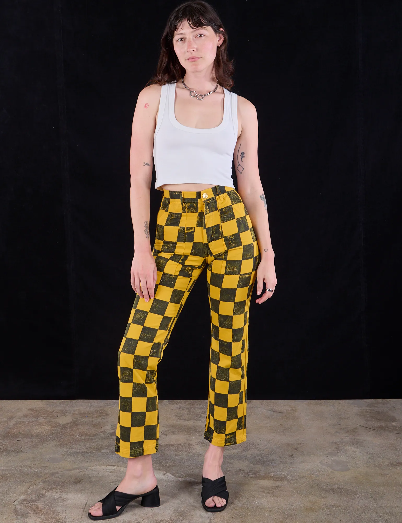 Checkboard Taxi Work Pants sold by Big Bud Press