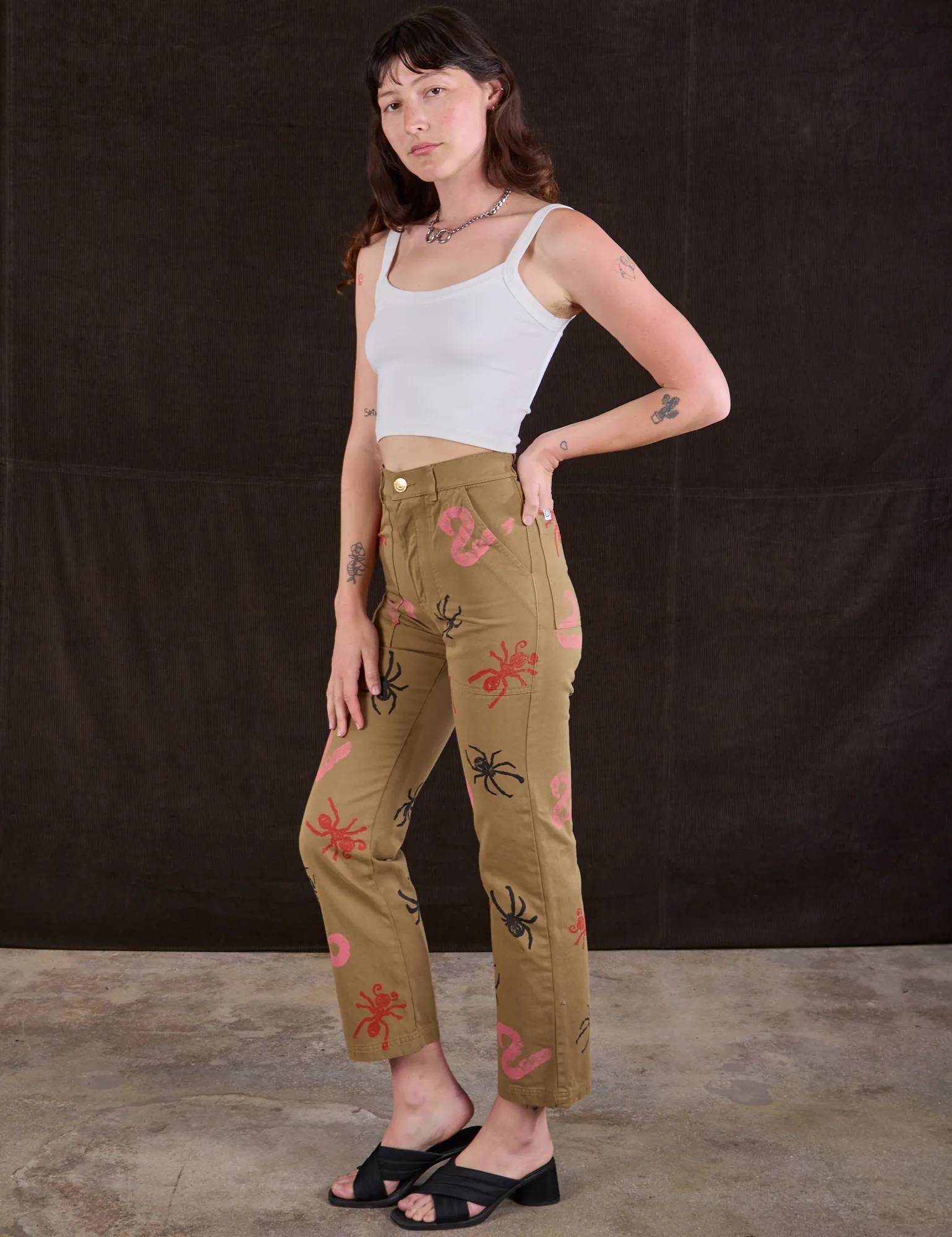 Paintstamped Bug Work Pants - Desert Brown sold by Big Bud Press product image thumbnail 5