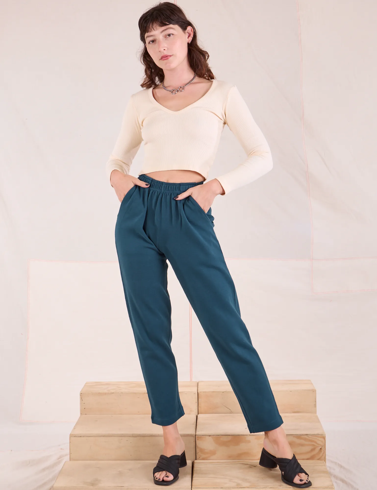 Easy Pants - Lagoon *FINAL SALE* sold by Big Bud Press