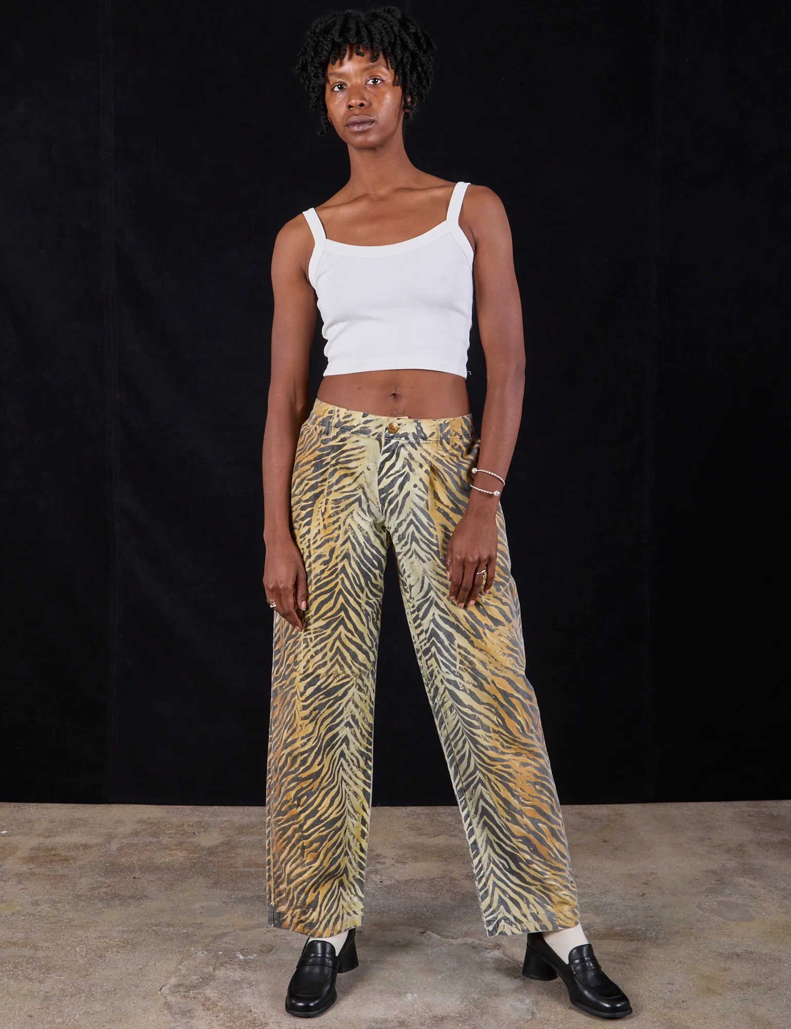 Mid-Rise Pleated Trousers - Traditional Tiger *FINAL SALE* sold by Big Bud Press