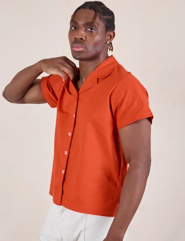 Pantry Button-Up - Chili Red sold by Big Bud Press