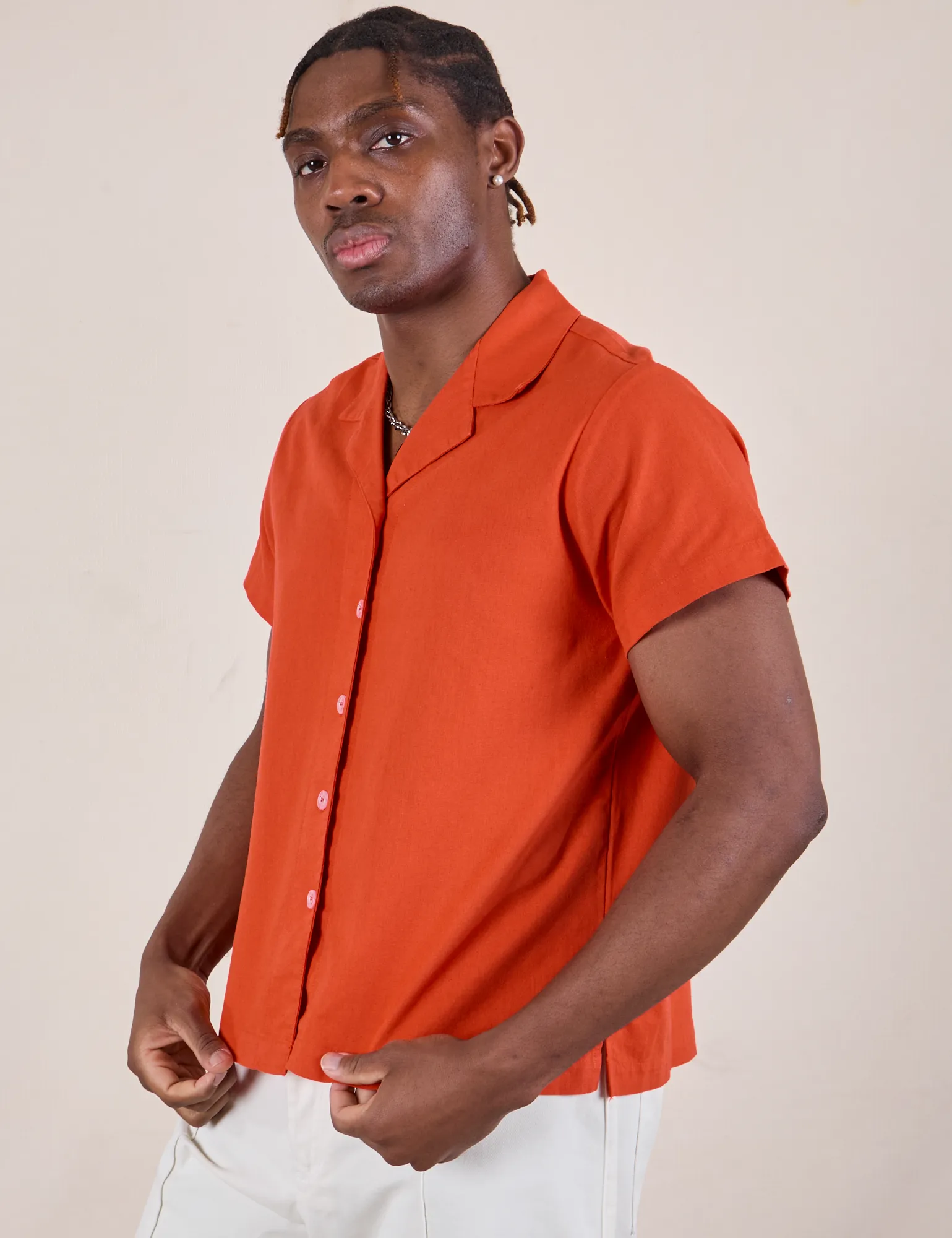 Pantry Button-Up - Chili Red sold by Big Bud Press product image thumbnail 5