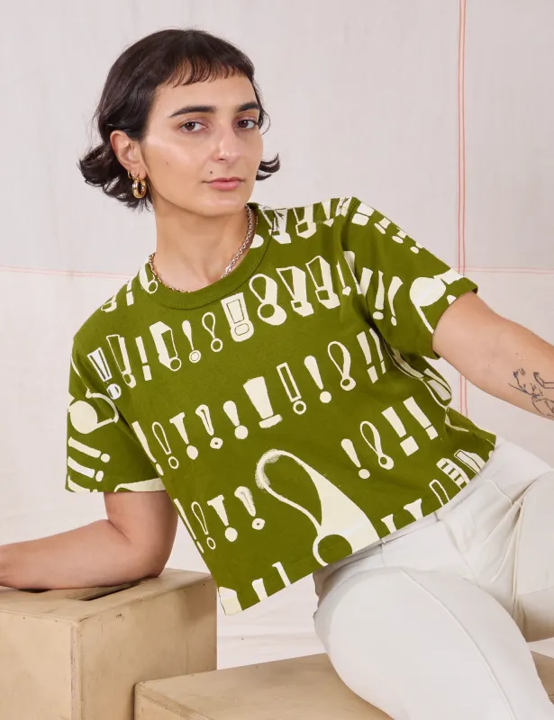 Cropped Burly Tee - !! Summer Olive !! *FINAL SALE* sold by Big Bud Press