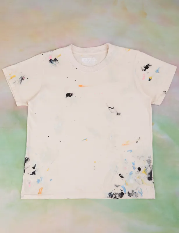 Painted Tee - Vintage Tee Off-White *FINAL SALE* sold by Big Bud Press