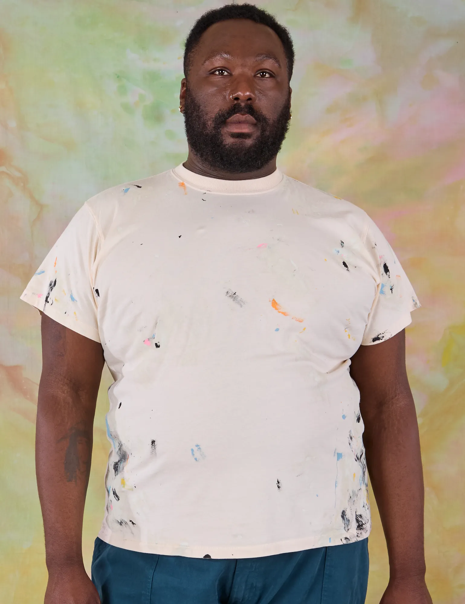 Painted Tee - Vintage Tee Off-White *FINAL SALE* sold by Big Bud Press product image thumbnail 3