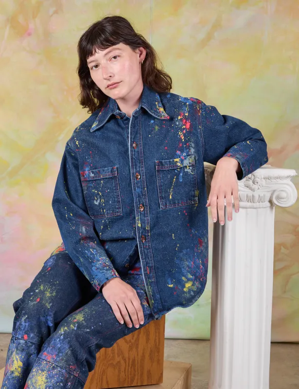 Painted Denim Overshirt - Extra Color *FINAL SALE* sold by Big Bud Press