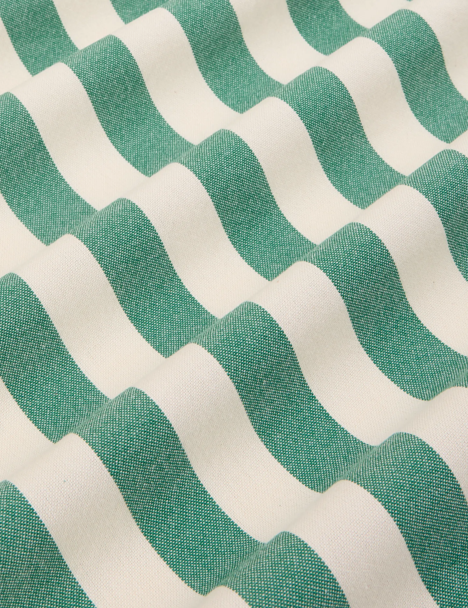 Cropped Overshirt - Summer Stripe - Italian Emerald sold by Big Bud Press product image thumbnail 2