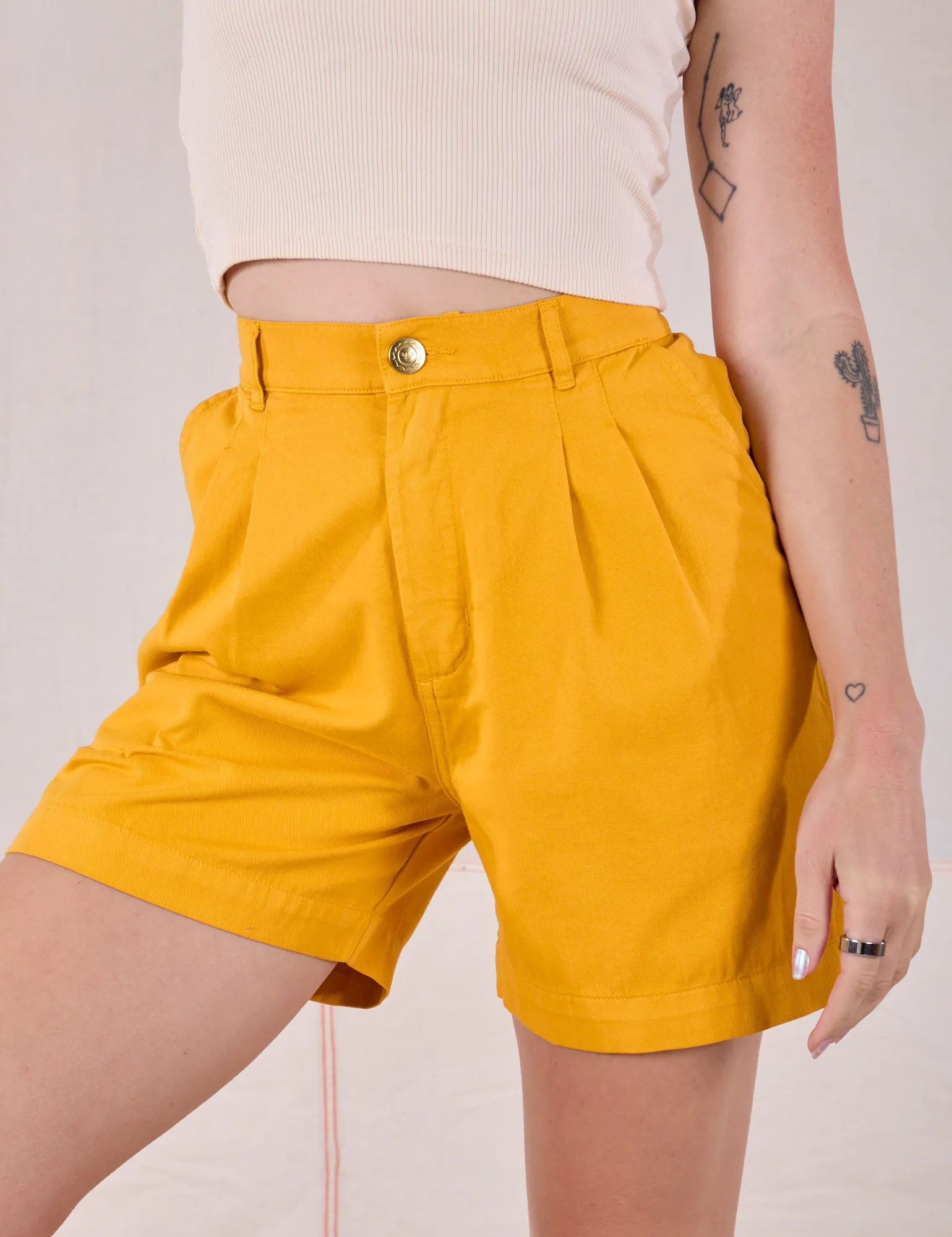 Trouser Shorts - Mustard Yellow sold by Big Bud Press product image thumbnail 4