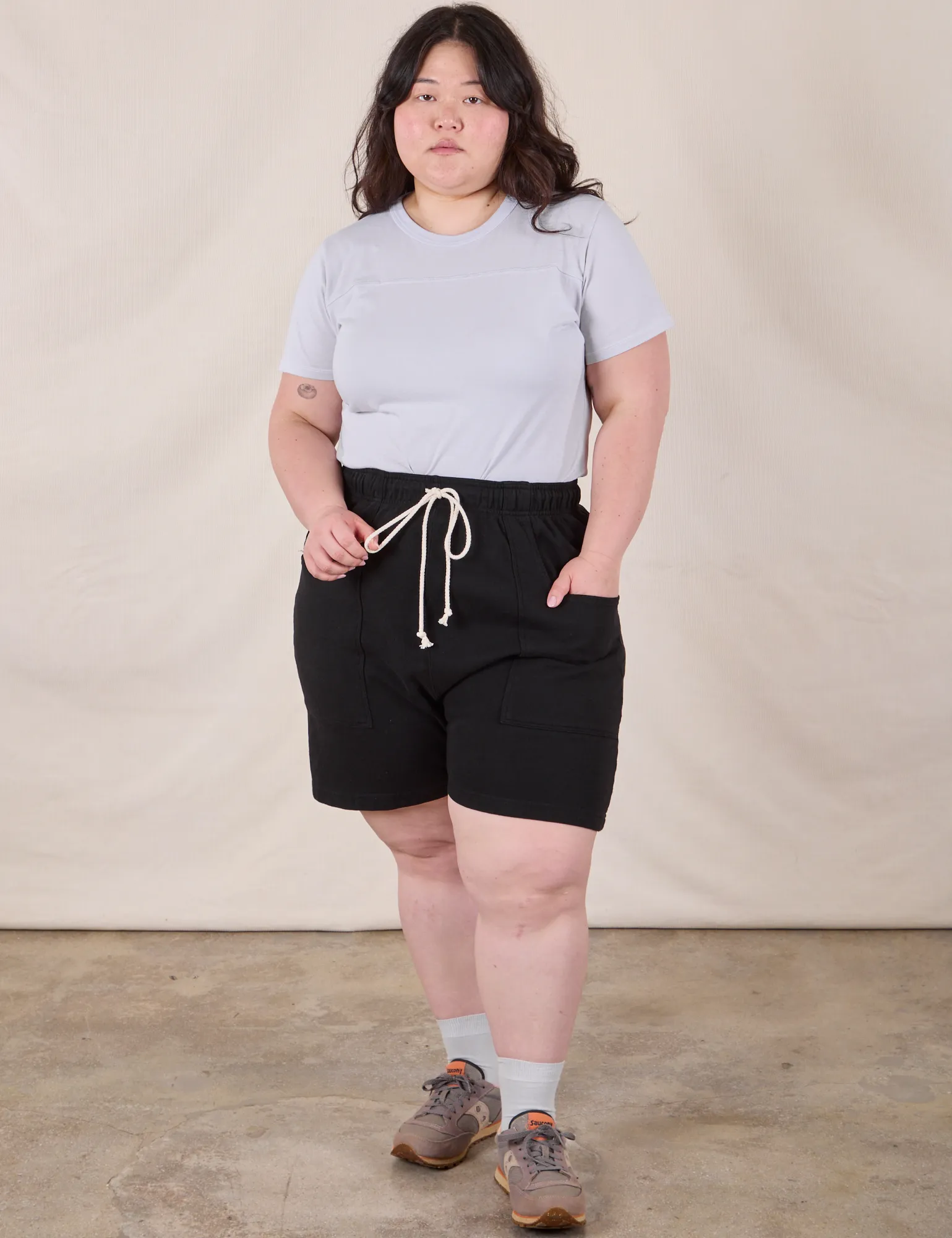 Heavyweight Sweat Shorts - Basic Black sold by Big Bud Press product image thumbnail 3