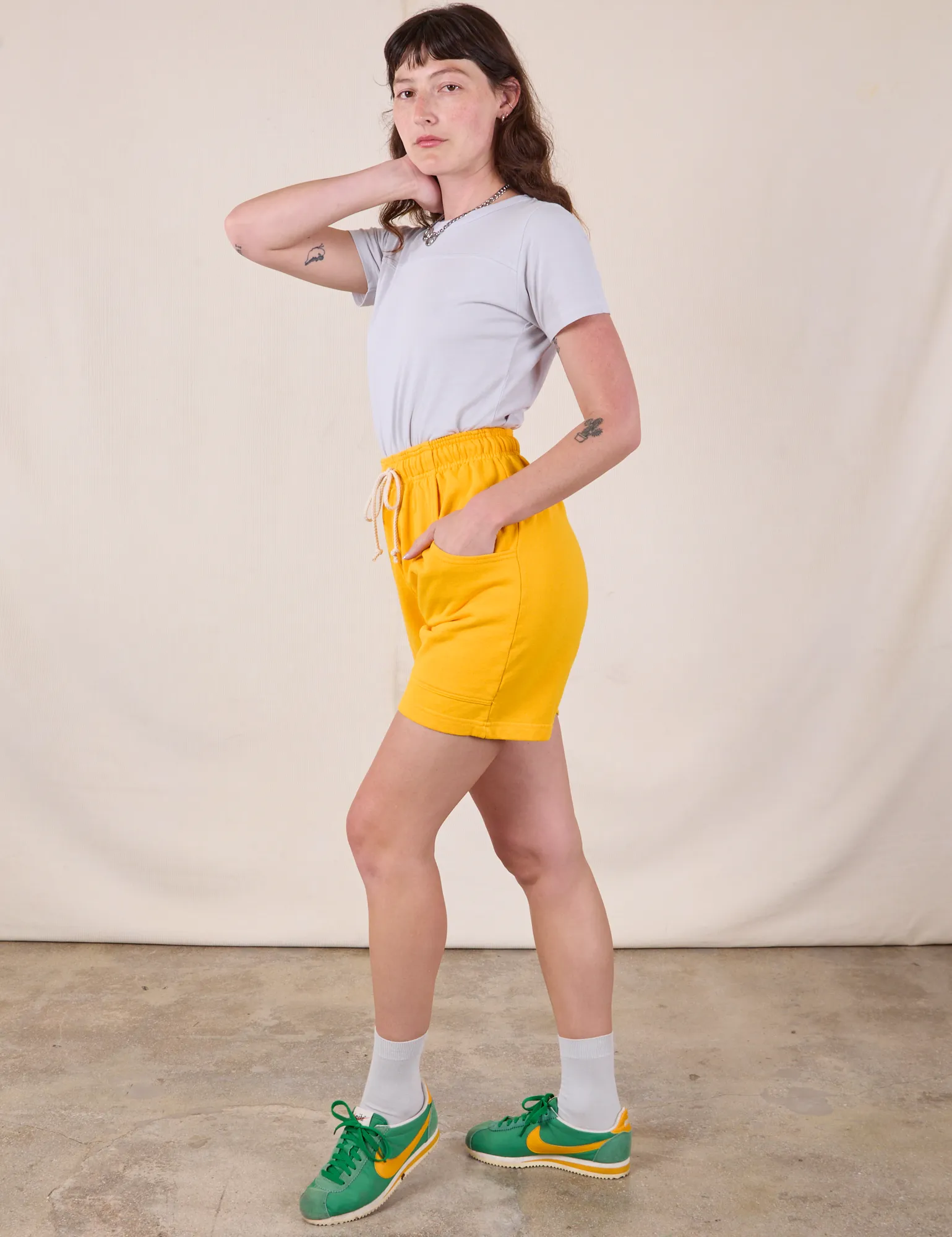Sweat Shorts - Sunshine Yellow sold by Big Bud Press product image thumbnail 5