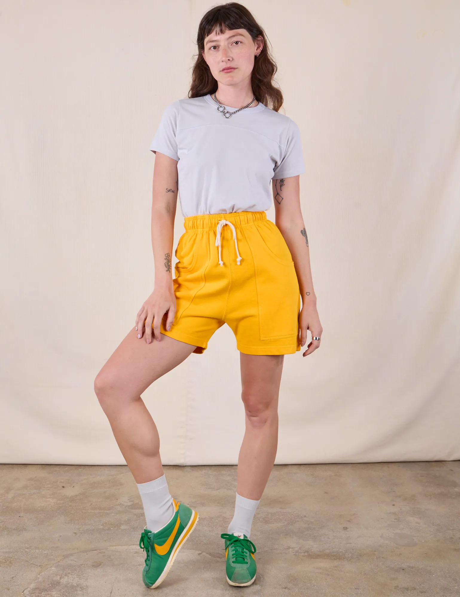 Sweat Shorts - Sunshine Yellow sold by Big Bud Press product image thumbnail 3