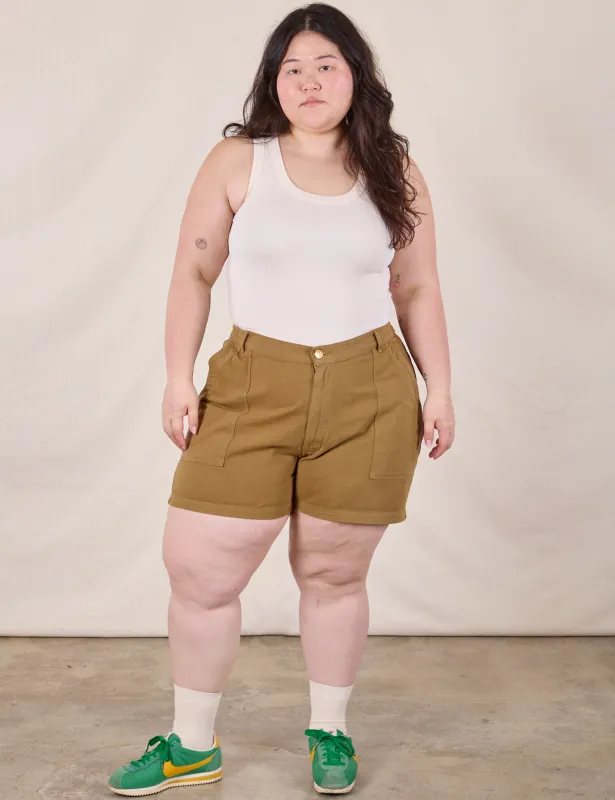 Classic Work Shorts - Desert Brown sold by Big Bud Press