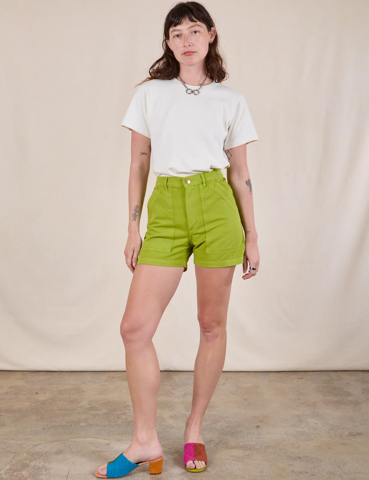 Classic Work Shorts - Gross Green sold by Big Bud Press