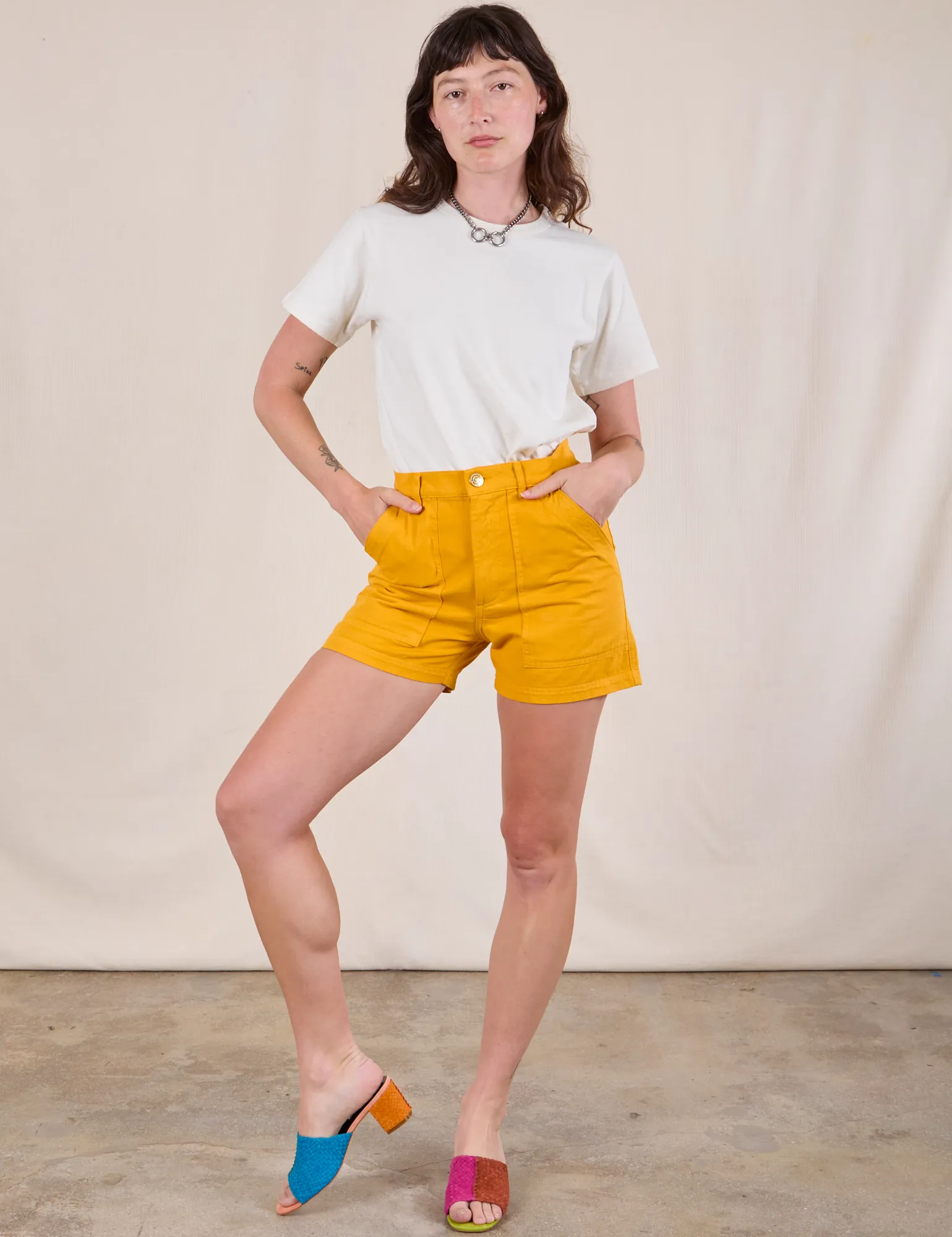 Classic Work Shorts - Mustard Yellow sold by Big Bud Press product image thumbnail 3
