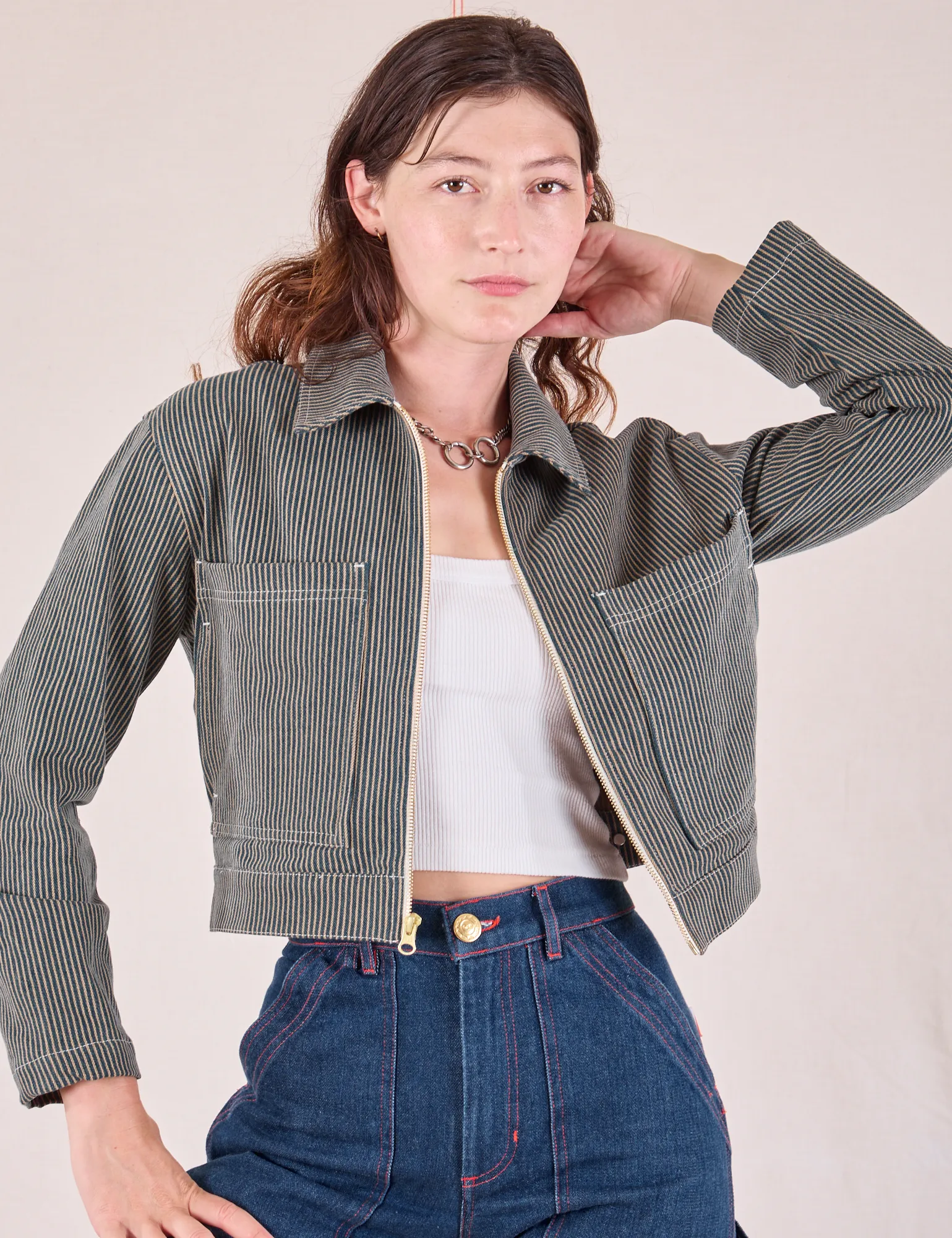 Railroad Mechanic Jacket - Vintage Tan *FINAL SALE* sold by Big Bud Press product image thumbnail 3