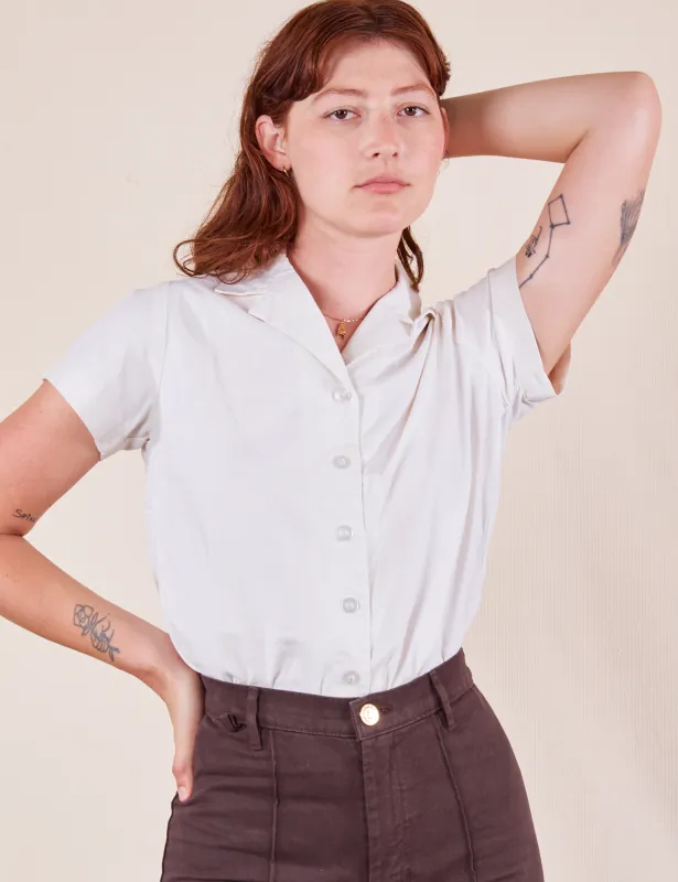 Pantry Button-Up - Vintage Tee White made by Big Bud Press