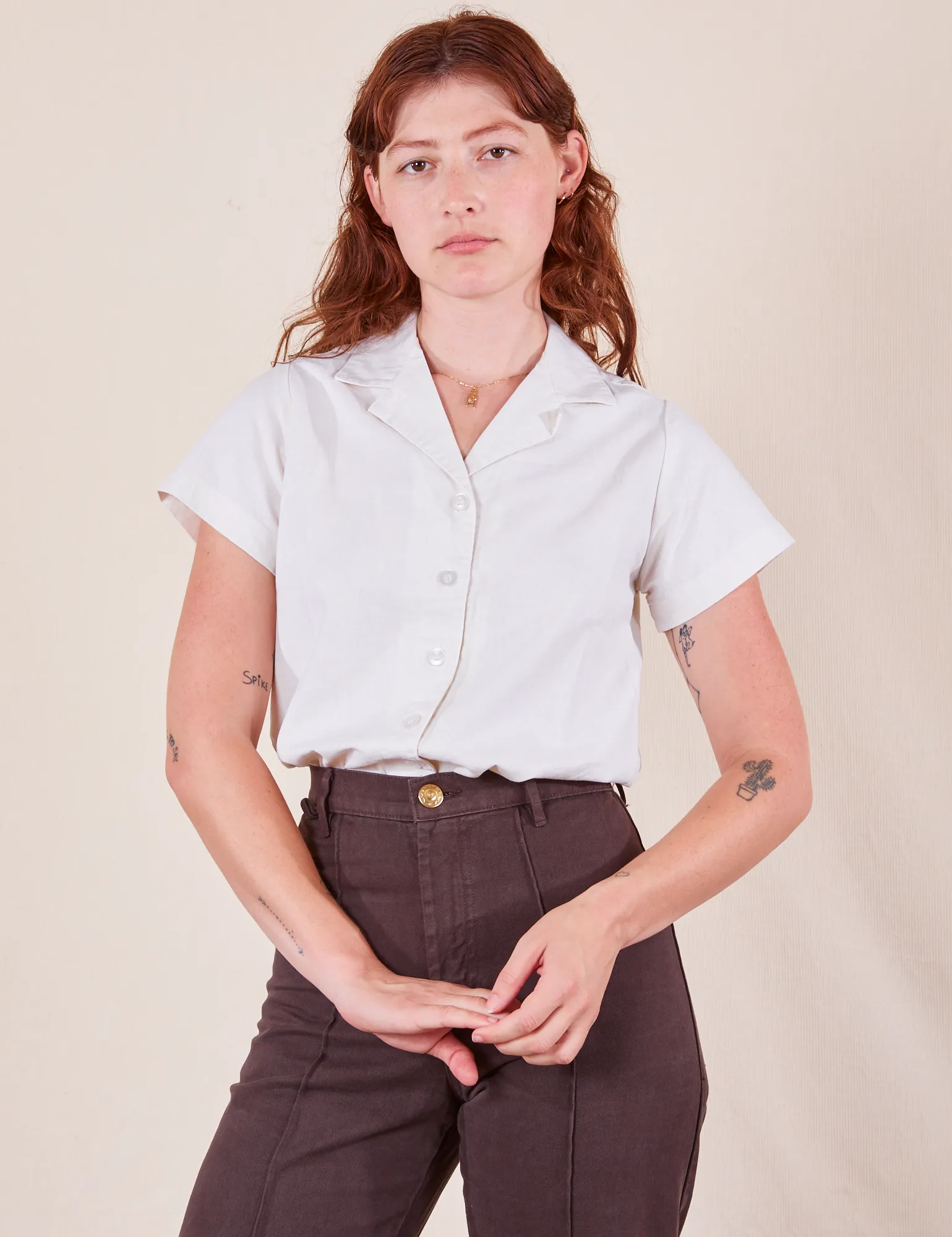 Pantry Button-Up - Vintage Tee White sold by Big Bud Press product image thumbnail 3