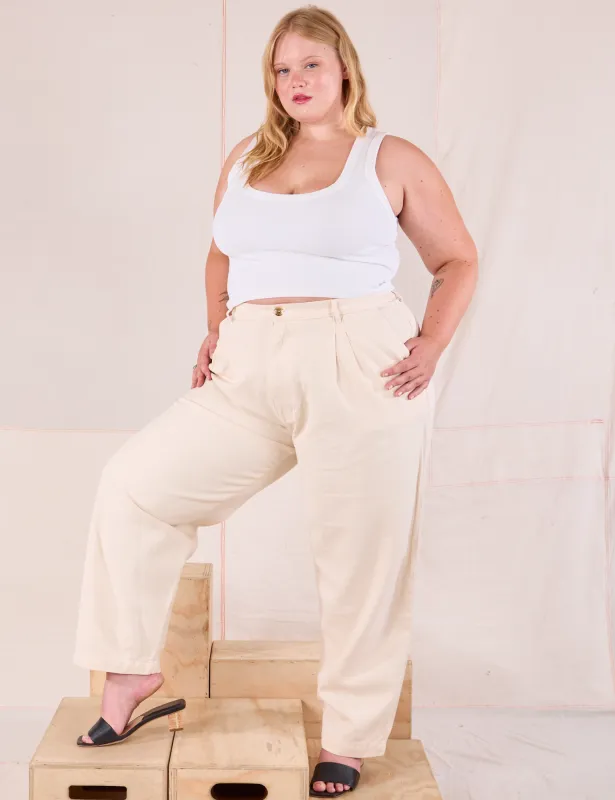 Heritage Trousers - Vintage Tee Off-White *FINAL SALE* sold by Big Bud Press