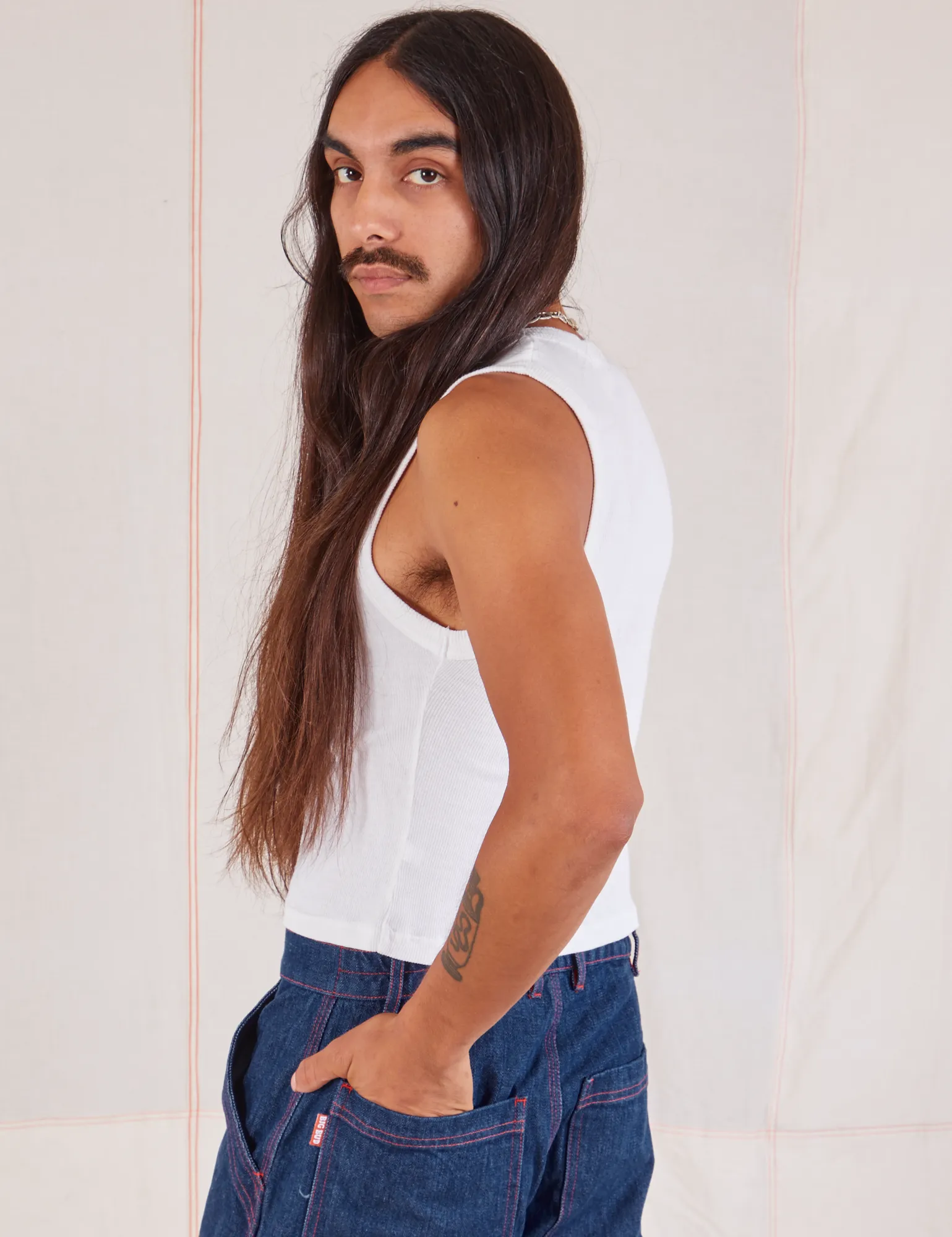 Muscle Tee - Vintage Tee White sold by Big Bud Press product image thumbnail 5