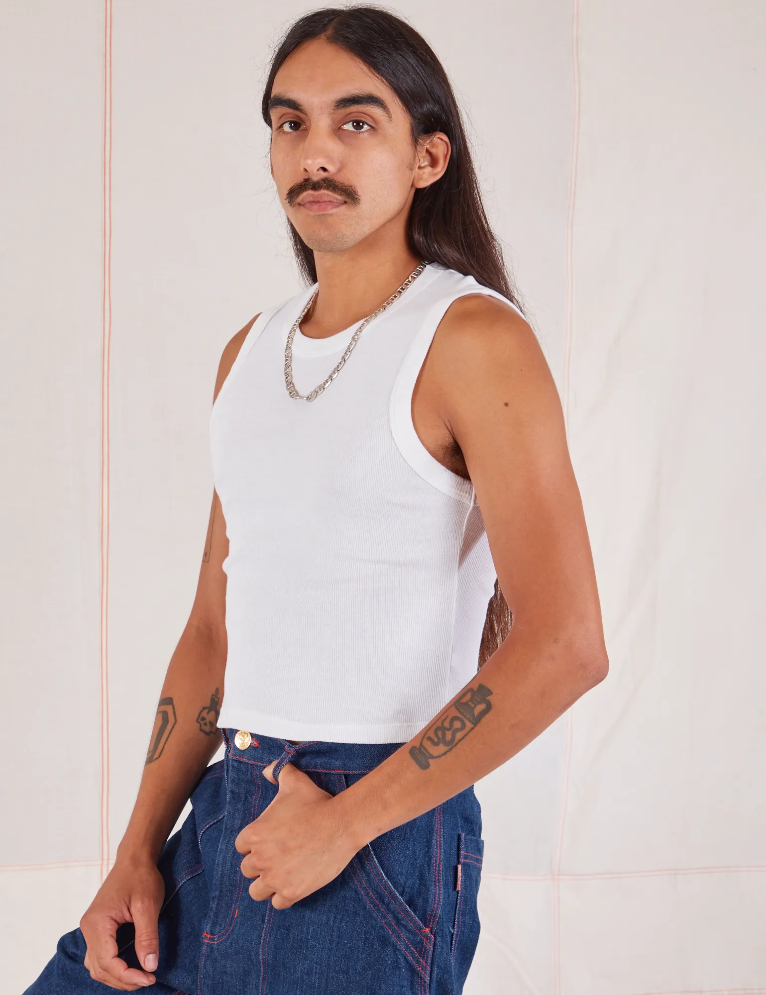 Muscle Tee - Vintage Tee White sold by Big Bud Press product image thumbnail 4